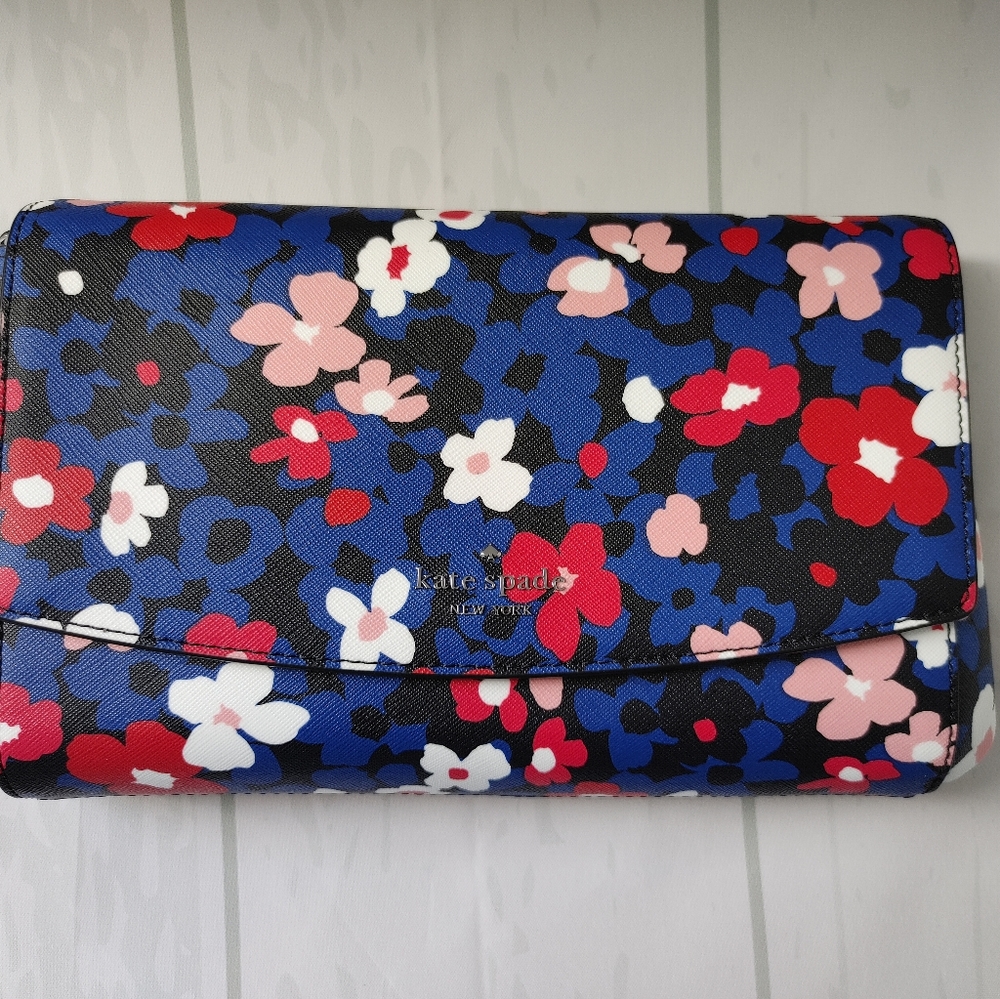 Kate Spade Laurel Way Bouquet Pop Greer Crossbody - Picture 4 of 5
